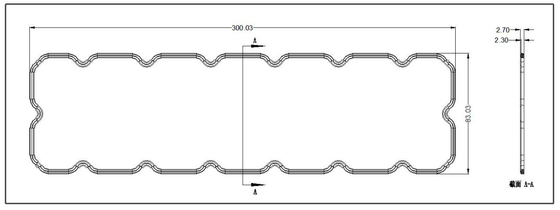 Rechteckige Linsen-der hohen Leistung LED der LED-Straßenlaterne-Linsen-SMD7070 22IN1 TYPE4S Linse