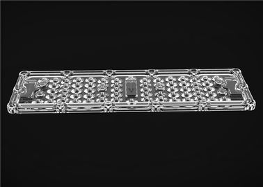 Rechteckige Art LED-Licht-Linse 64 in 1 Beleuchtungs-Winkel des Grad-80*150 mit Kühlkörper