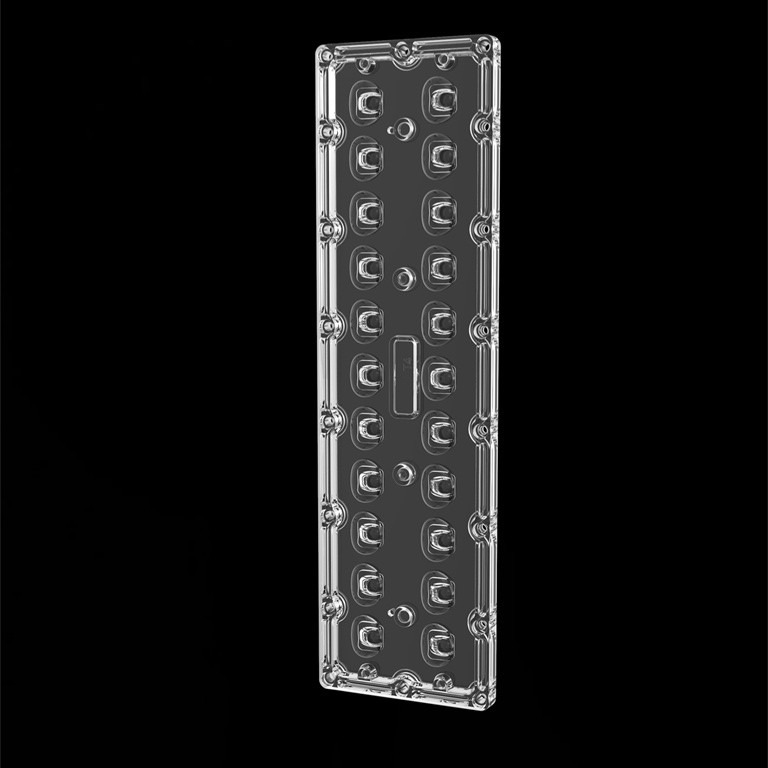 Rechteckige Linsen-der hohen Leistung LED der LED-Straßenlaterne-Linsen-SMD7070 22IN1 TYPE4S Linse