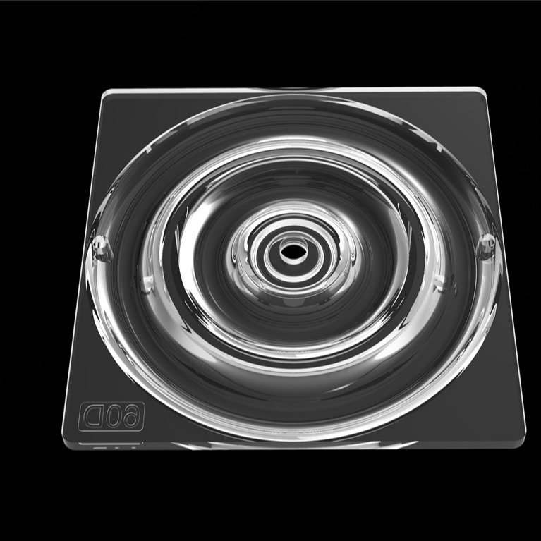 SMD 2835 PC 60 Grad 2 Ring LED Street Light Lens mit hervorragender Lichtverteilung