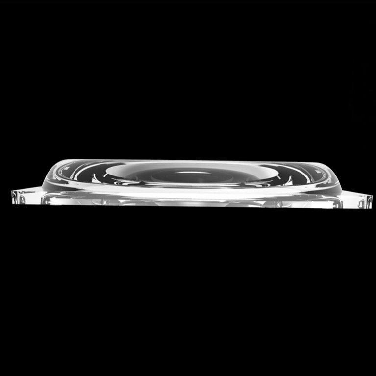 SMD 2835 PC 60 Grad 2 Ring LED Street Light Lens mit hervorragender Lichtverteilung