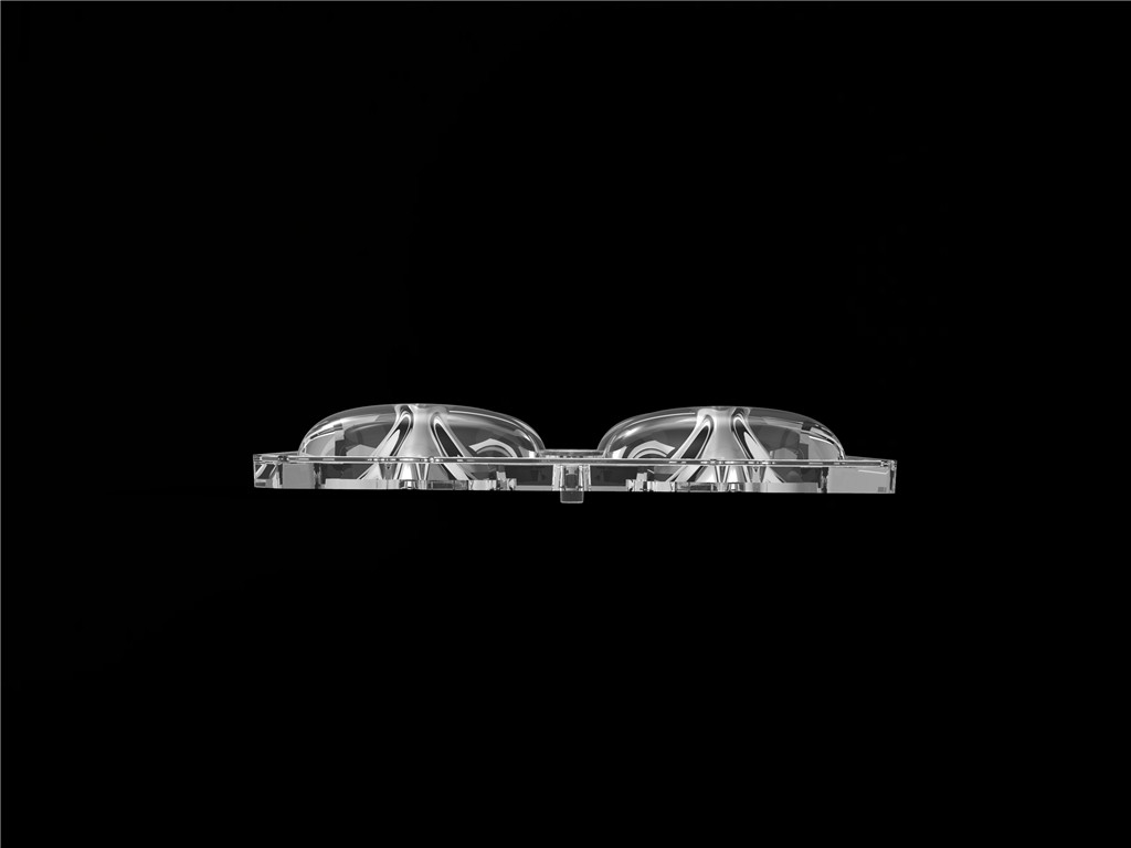 50*50mm 55*152 Grad/TYPE2-VS 4 in 1 LED-Licht-Linsen PC-Material für LED-Straßenlichtmodul SMD3535/5050LED