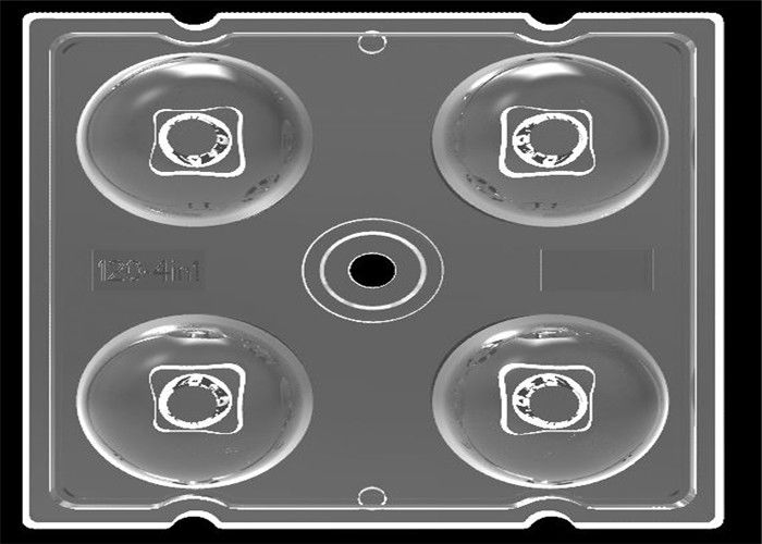 2x2 der Reihen-LED Grad-Öffnungswinkel Straßenlaterne-der Linsen-50*150 mit Cree XTE LED