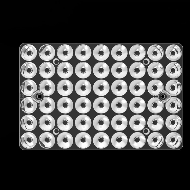 54IN1 30 Grad Außenlicht 3030 LED-Objektiv PC Led-Optik für Stadionlicht / Pitch-Leuchten L144*W94mm