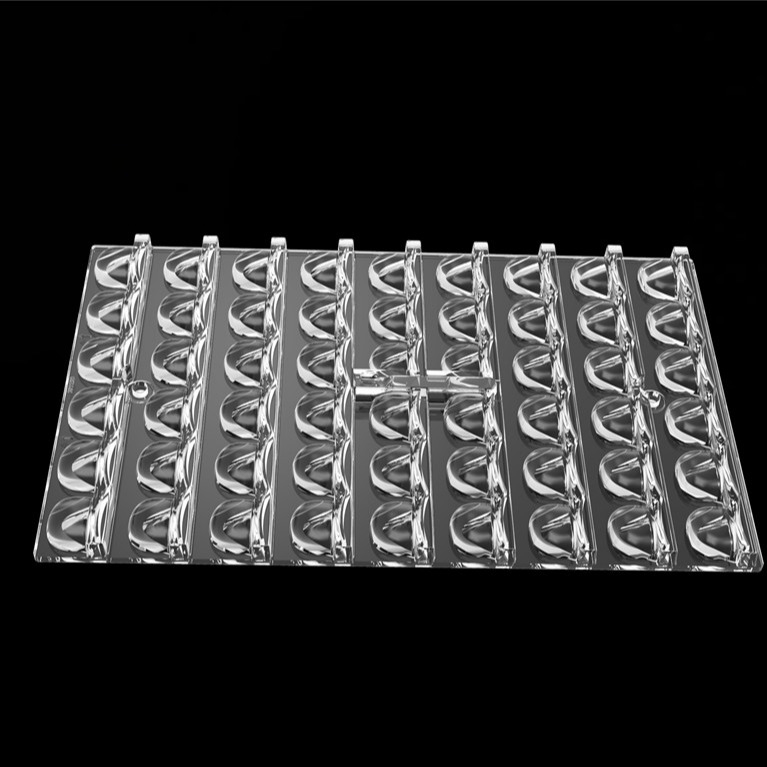 PC-LED-Stadionbeleuchtung mit 3030 Chips 54 LED-Linsen, Kunststoff-LED-Optik für Tunnelbeleuchtung/Streitbeleuchtung/