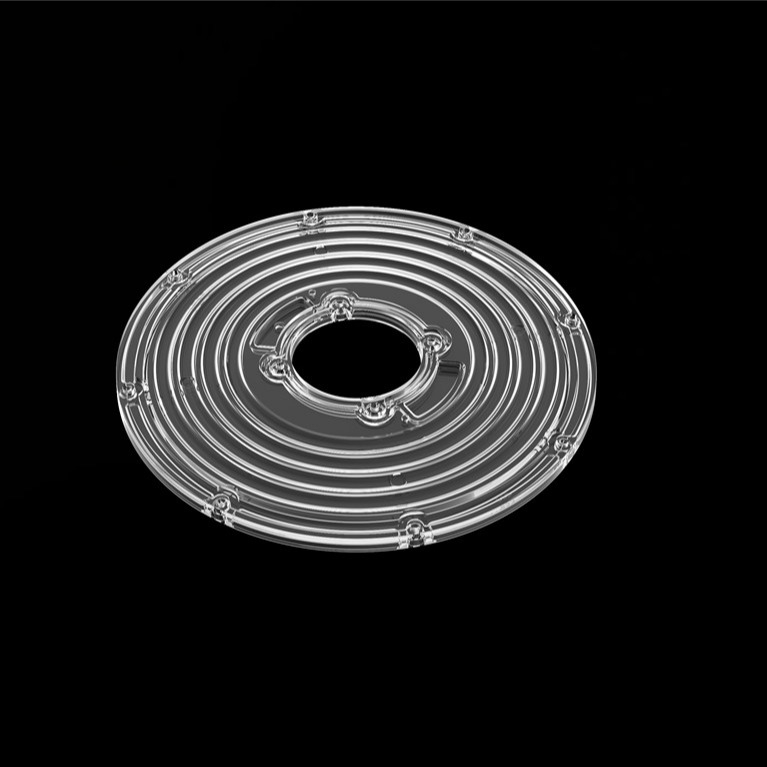206mm Durchmesser Rundmodulobjektiv für High Bay Light UFO-Objektiv 90 Grad φ206mm PC LED-Objektiv
