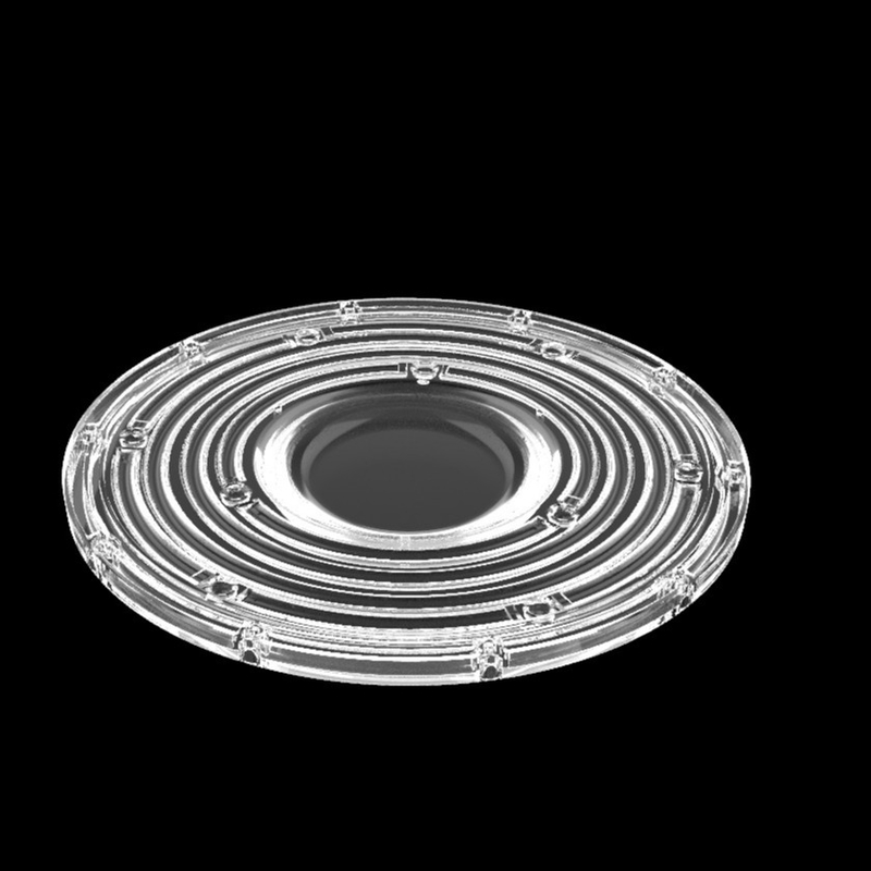 φ235mm Rundes UFO High Bay Light Lens 100W 150W 3030 Led Mining Lamp Lens 90 Grad Optical Led Lens