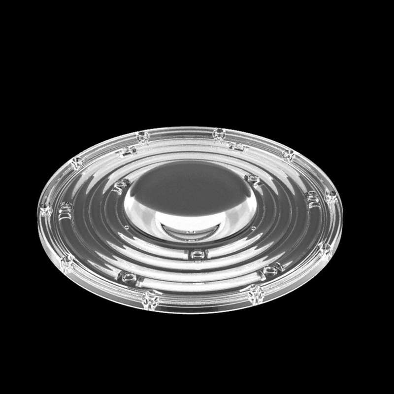 φ235mm Rundes UFO High Bay Light Lens 100W 150W 3030 Led Mining Lamp Lens 90 Grad Optical Led Lens
