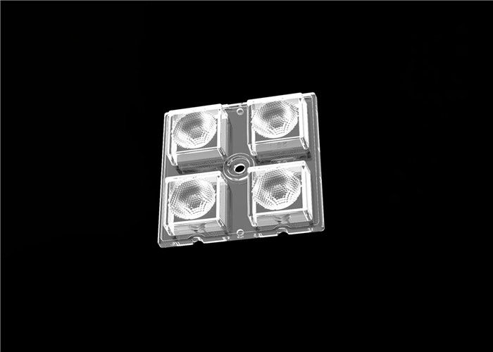 3535 / 5050 LED-Linse 4 in 1 Flut-Licht-Linse mit einem 25 Grad-Öffnungswinkel