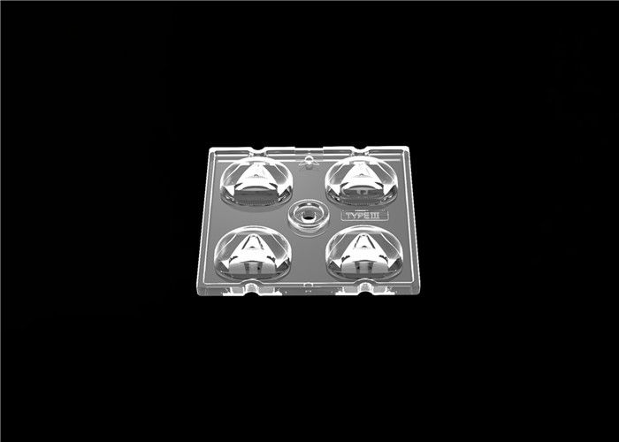 2x2 PC LED Größe der Straßenlaterne-Modul-Linsen-50*50mm für Beleuchtung des weiten Bereichs