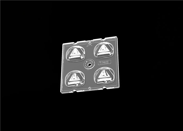 2x2 PC LED Größe der Straßenlaterne-Modul-Linsen-50*50mm für Beleuchtung des weiten Bereichs