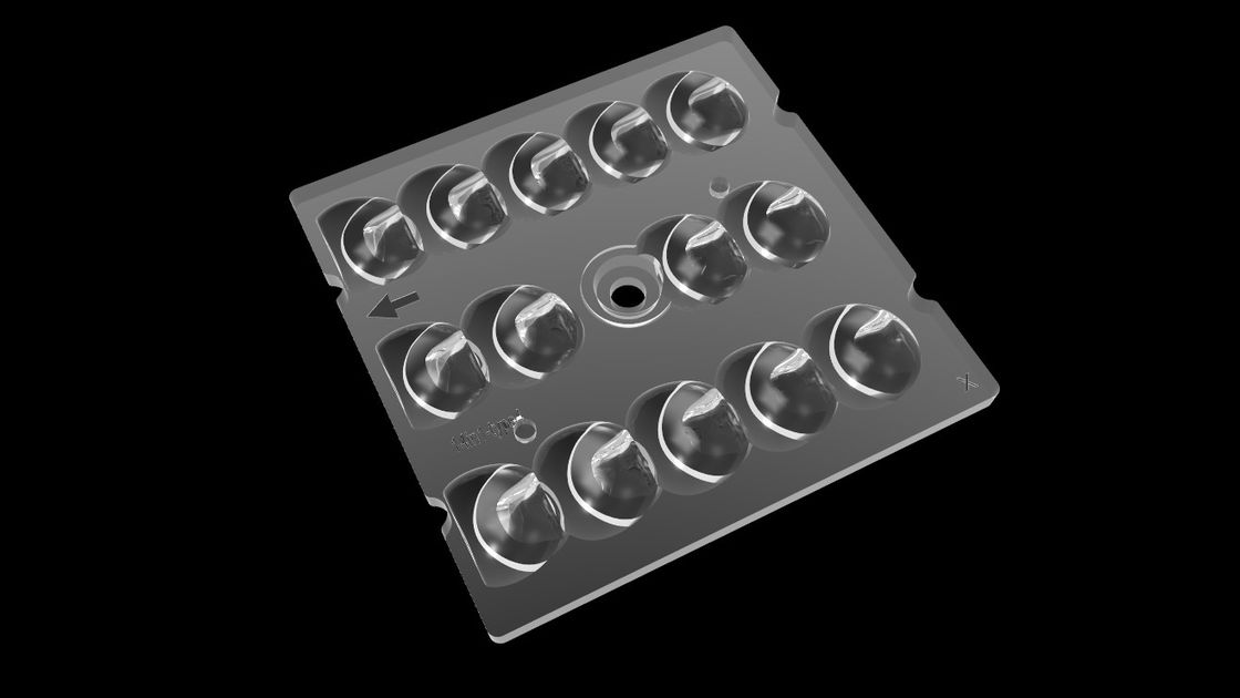 Linse 14 PHILIPSS SMD3030 Quadrat-LED in 1, mustert schützende Linse SMD LED für LED-Straßenbeleuchtung